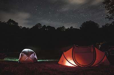 Camp out under the stars