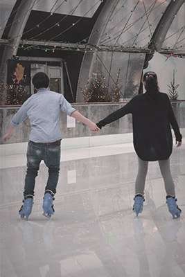 ice skating couple